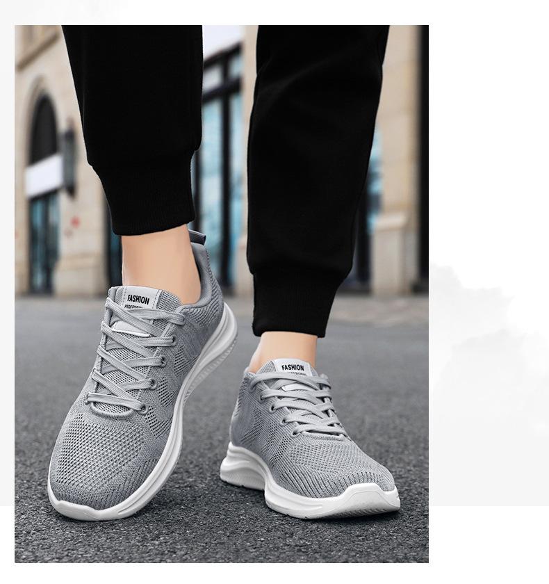 Fashion New Men's Shoes for Daily Casual Mesh Shoes Breathable Odorless Casual Soft Soled Comfortable Dad Sports Shoes