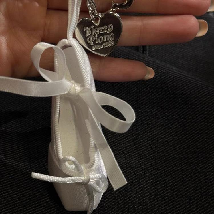 Portachiavi Ciondolo Fascino Borsa Scarpe da Ballo alla Moda Adatto per Attività di Danza Decorazioni per Borse alla Moda