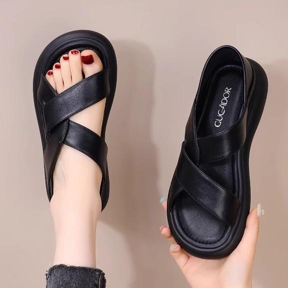 22 Summer Roman Sandals Bag Heel Flat Comfortable Pregnant Women Fairy Wind Beach Shoes