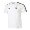 Real Madrid Football Casual Striped T-Shirt Men's White JF2591