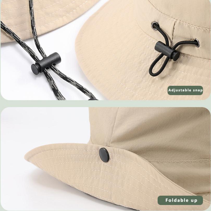 Water Resistant Bucket Hat for Women 6cm Brim Sun Hat Foldable Hangable Outdoor Use Hiking Camping Panama Caps Quick Drying Basin Cap