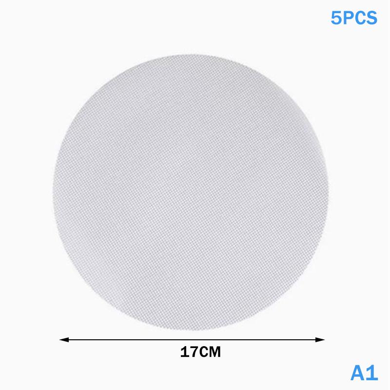 5Pcs Reusable Silicone Non-Stick Steamer Cloth Liners Round Steaming Mat For Bamboo Steamer Cooking Heat Resistant Kitchen A1