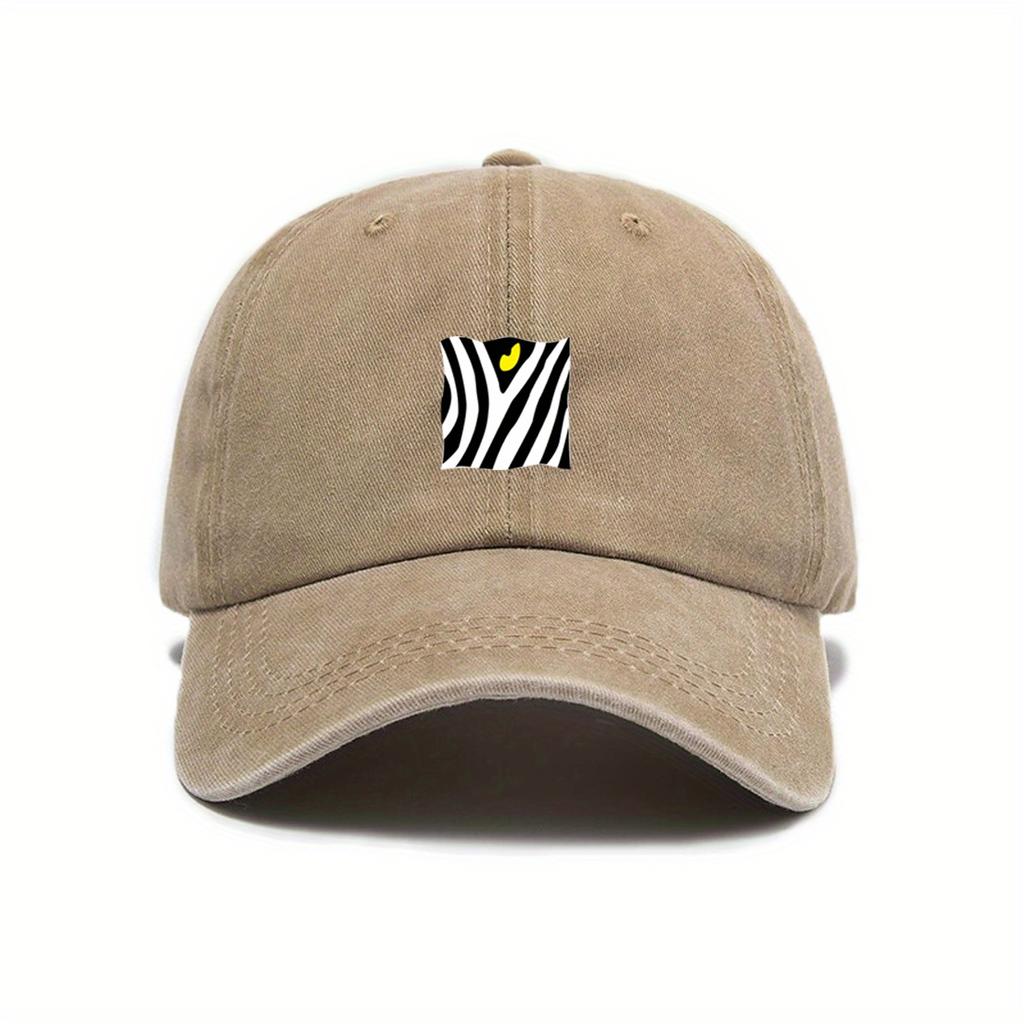 Trendy printed baseball cap for daily casual commuting, suitable for both men and women in hip-hop style