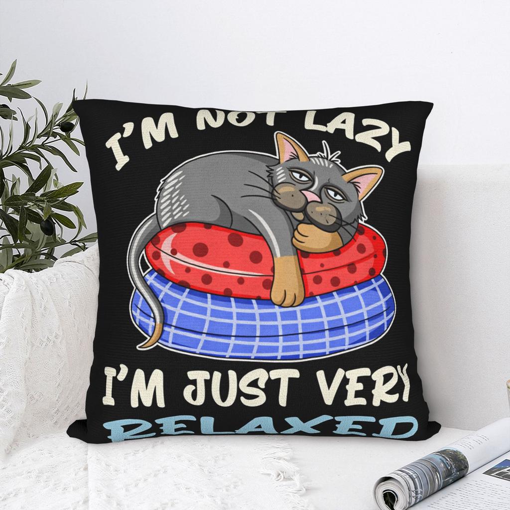 Pillow Cover I'm not lazy cat funny quote Morden Pillow Case For Wedding Party Home Decor Pillowcases