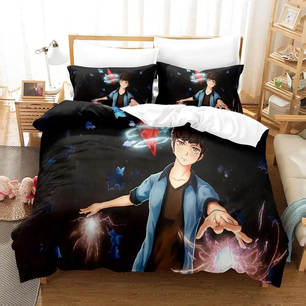 Tower Of God Bedding Set Single Twin Full Queen King Size Bed Set Adult Kid Bedroom Duvetcover Sets 3D Print Anime Bed Sheet Set