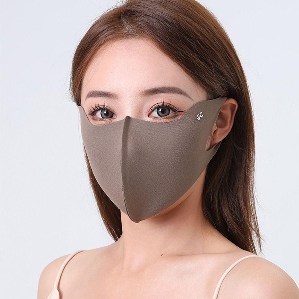 Sunscreen Face Scarf Ice Silk Mask Face Mask Face Gini Mask Thin Face Cover Women/Girls