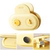 5Pcs Magnetic Food Bag Clips with Timer Reusable Sealing Clips for Chips Snacks Cute Cloud Shape Kitchen Snack Saver Freshness Preserver