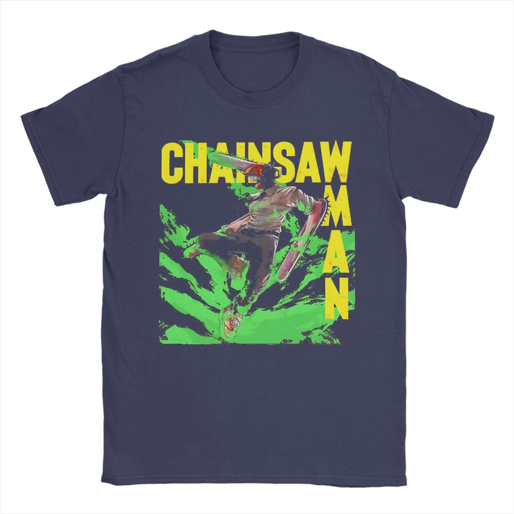 Men Women Graphic Printing Chainsaw Man Anime T Shirt Tee Cotton Manga T-shirts Clothing