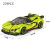 Stadt Technisches Speed Rennwagen MOC Bausteine Sport Rennfahrzeug Modell Pädagogische Montagebausteine Spielzeug für Männer Weihnachten