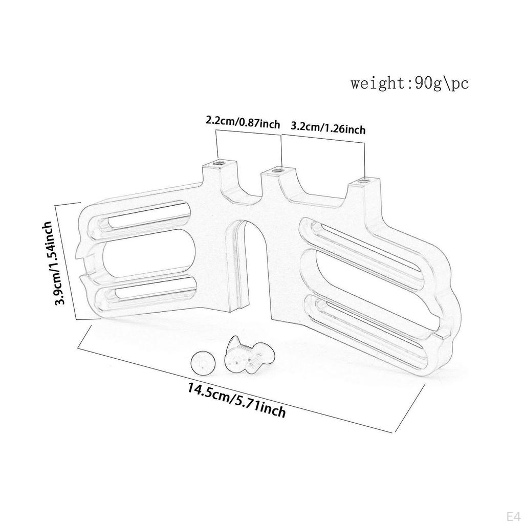 1/7 RC Car Double Motor Bracket Replace Parts Quick Release Mount Rack for Remote Control