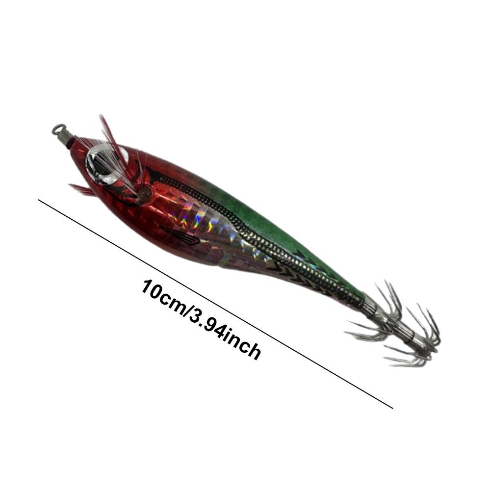 1-3Pcs Luminous Artificial Squid Hook Horizontal Bionic Shrimp Baits Wood Shrimp Cuttlefish Hard Bait for Cuttlefish Sea Fishing