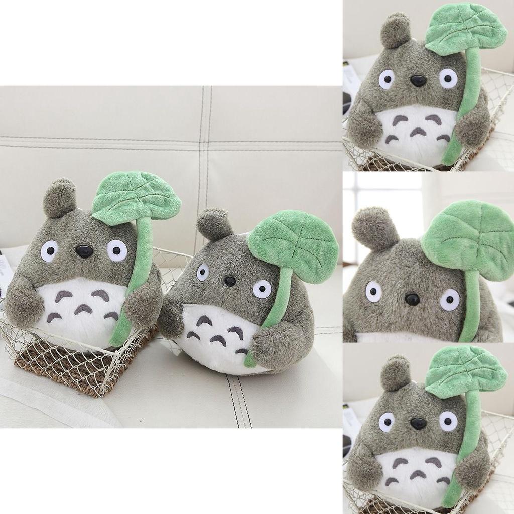 Cute Anime My Neighbor Totoro Plush Toy With Lotus Leaf 22/30cm Stuffed Kid Gift