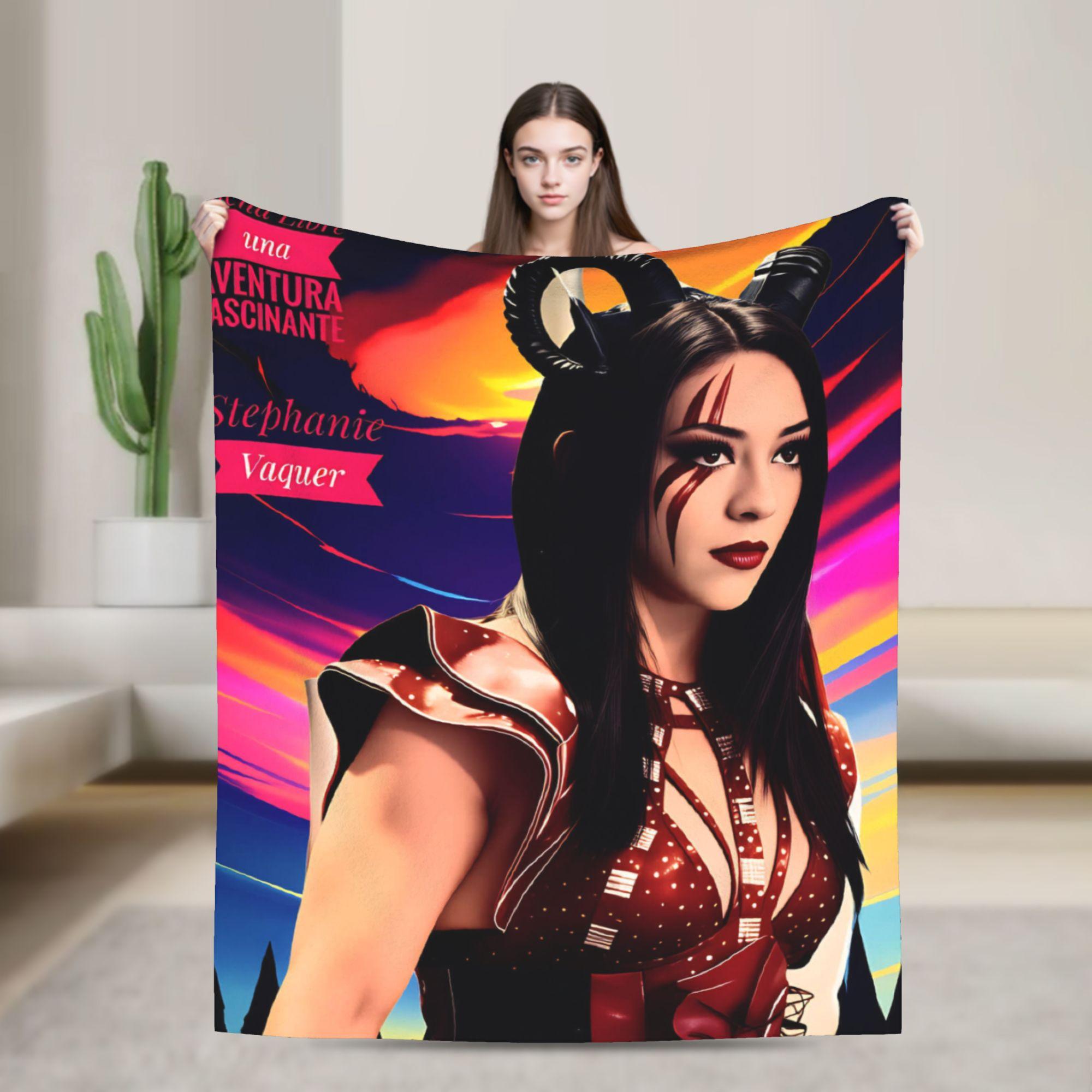 

Liv Morgan Throw Blanket Warm Comfy Print Blankets For Living Room Plane Travel Flannel Bedspread Bed Cover 75x100cm (30x40inch)