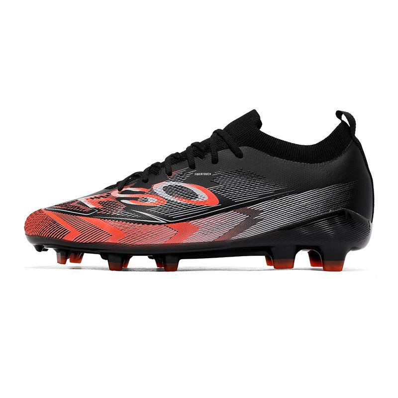 Football Shoes Men'S Ag Spikes Seamless Fly-Woven Outdoor Football Shoes Youth Artificial Grass Professional Football Shoes