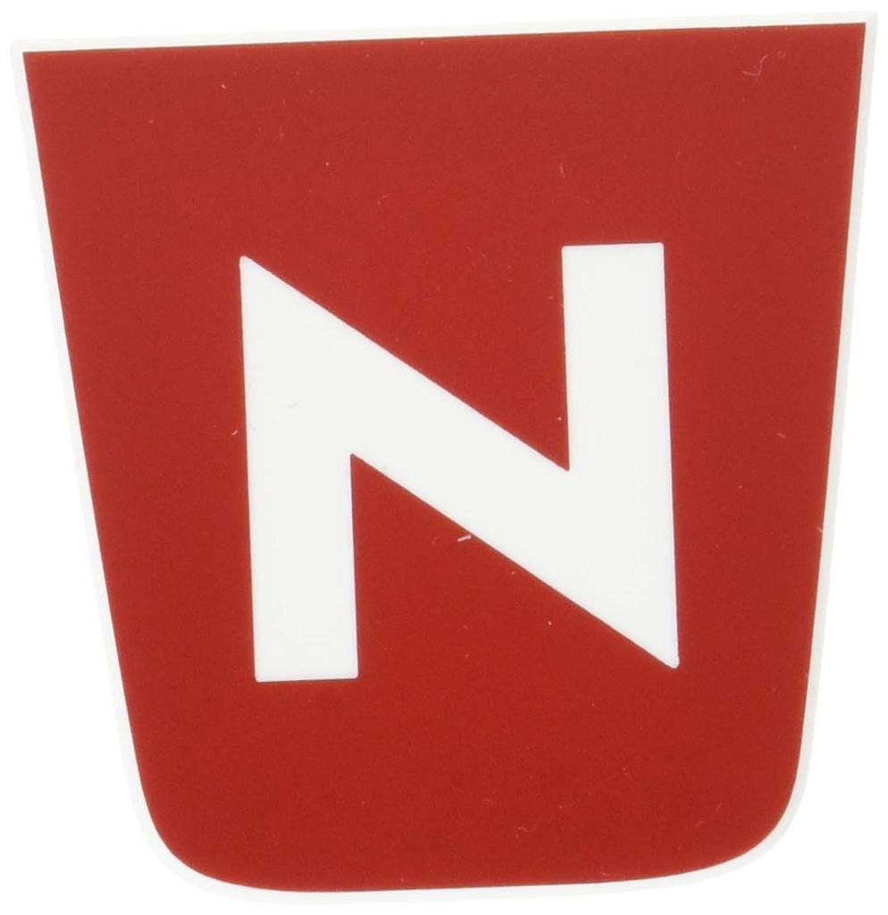 Mut Nbox29-stp-emblem02 Honda New Model NBOX Custom NBOX Custom H29.9~ Steering Plate Emblem Red