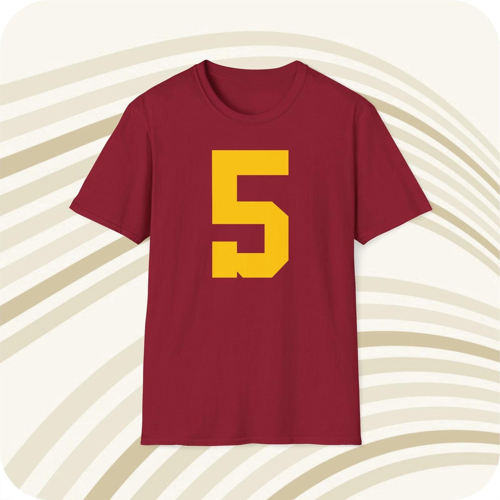 Reggie Bush USC Trojans #5 NCAA Jersey T shirt - Front & Back Print M