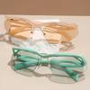 Y2k Semi-rimless Sunglasses Men  New in Fashion Casual Shades Women Trendy Luxury Brand Design Outdoor Sun Glasses