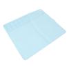 Silicone Painting Mat with Palette Easy Cleaning Multifunctional Art Craft Drawing Pad for Kids Blue