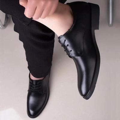 Herren Höhenvergrößernde Atmungsaktive Leder Derby Schuhe für Geschäftliche, Freizeitliche und Formelle Kleidung