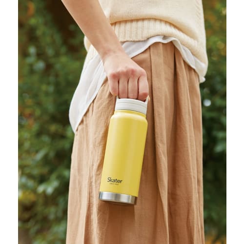 [Exclusive To .co.jp] Stainless Steel Water Bottle with Handle, Screw Type, 500ml Disney Winnie the Pooh Silhouette Skater (Skater) Thermal/Cold Mug B