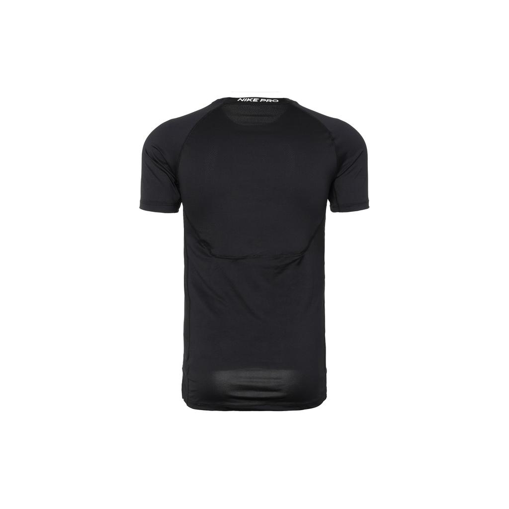 Nike Pánské prodyšné tréninkové tričko s krátkým rukávem s potiskem loga Černé DD1993-010