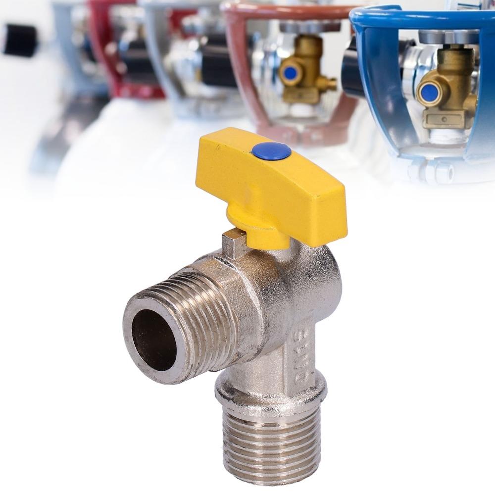 Brass Shut Off Valve G1/2 Male Thread Elbow Valve Durable Gas Angle Valve  Coal Gas