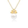 S925 pure silver pearl necklace, light luxury, niche women's pendant, collarbone chain, fashionable women's high-end jewelry, daily wear jewelry gifts