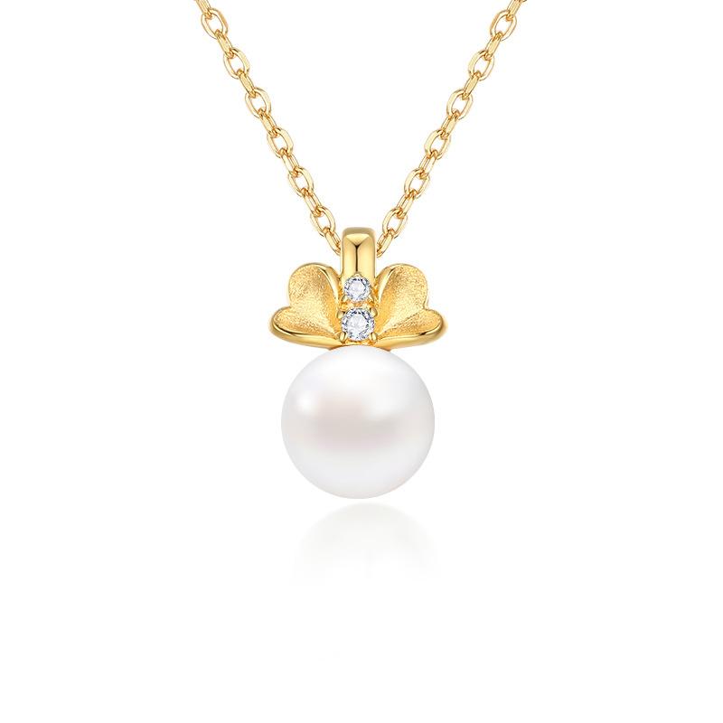 S925 pure silver pearl necklace, light luxury, niche women's pendant, collarbone chain, fashionable women's high-end jewelry, daily wear jewelry gifts