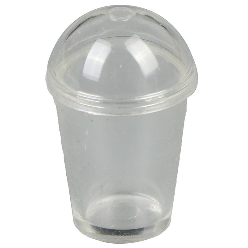 2Pcs 1:12 Dollhouse Miniature Accessories Mini Resin Milk Tea Cup