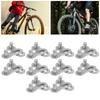 10 Pair 11 Speed Mountain Bicycle Chain Buckle Quick Release Cycling Connector Lock Silver