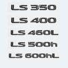 Letras ABS Preto Brilhante LS350 LS400 LS460 LS460L LS500 LS500h LS600hL Emblema Para Logotipo do Porta-Malas do Carro Lexus Adesivo Distintivo Acessórios