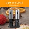 Electric Salt and Pepper Grinder Set USB Rechargeable With Charging Base Automatic Black Peppercorn and Sea Salt Spice Mill Set