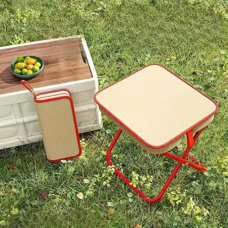 Tragbarer Faltbarer Rucksackhocker Leichtgewichtiger Camping-Picknick-Angelstuhl mit Netztasche Outdoor-Abenteuersitz zum Wandern Reisen