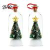 Christmas Exchange Gift Ideas Recordable Message in A Bottle, Voice Recording Holiday Keepsake with Glass Snow Decoration Playback Cork, Snowy
