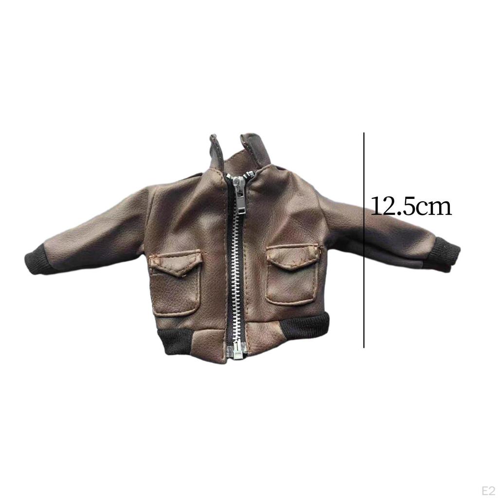 1/6 Male Figure Jacket Doll Clothing Miniature Cosplay Decor 12 inch Coat PU