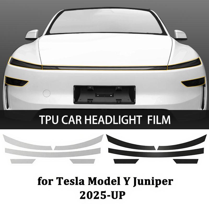 Headlight Protective Film for Tesla Model Y Juniper Model Y 2025 2026 TPU Car Tail Light Film Paint Protection Accessories