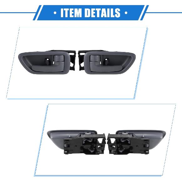 2 Pcs Automotive Interior Door Handle Compatible for Toyota Tundra DLX, Limited, SR5|6 Cyl 3.4L, 6 Cyl 4.0L, 8 Cyl 4.7L 2004-2006