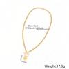 Stainless Steel 26 Letter Heart Shaped Pendant Necklace for Women Trendy All-match & Exquisite Jewelry for Birthday Gift