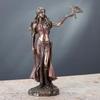 Morrigan Resin Statue  Battle Goddess With Crow Mythological Decor Collector Edition For Meditation Room Or Study