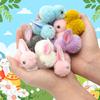 24/48Pcs Plastic Easter Egg with Rabbit Figure Creative Fashion Easter Basket Filler Egg Cartoon Hunt Games Supplies