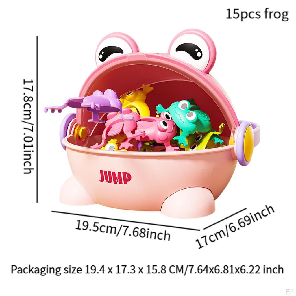 Assorted Colors Jumping Passover Frogs, Funny Bouncing Frog Toys for Children