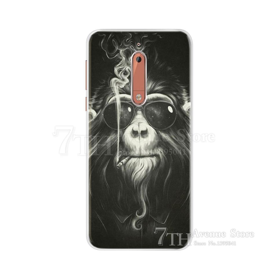 For Nokia 5 Case 5.2" Cartoon Soft Silicone TPU Phone Case For Nokia 5 Nokia5 Global Dual TA-1024 TA-1053 TA-1044 Back Cover