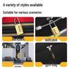 Solid Copper Waterproof Mini Combination Padlock for Suitcases, Dorms, Lockers, and Gyms