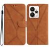 For Realme 15 5G/Realme 15 Pro 5G Case Skin Touch Lines Imprinted PU Leather Flip Phone Cover