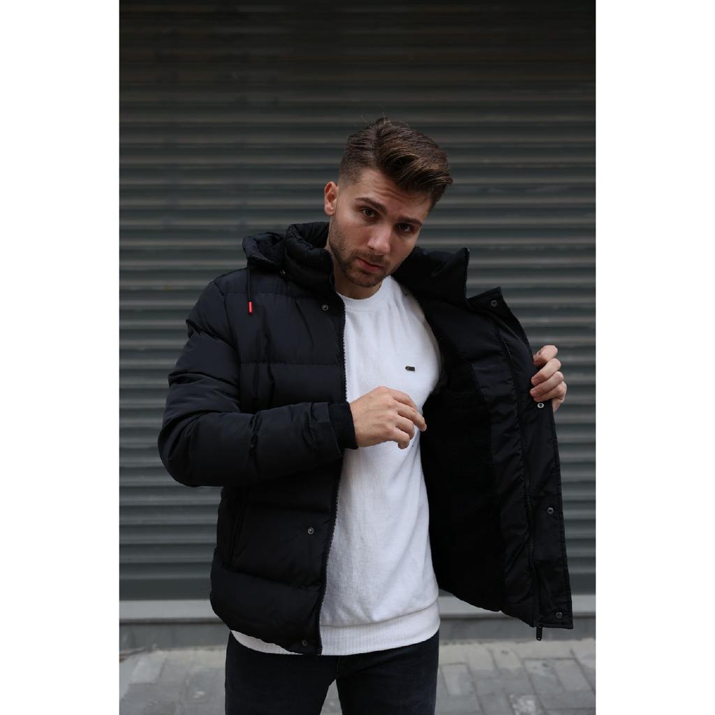 Men's Fur Lined Puffer Coat