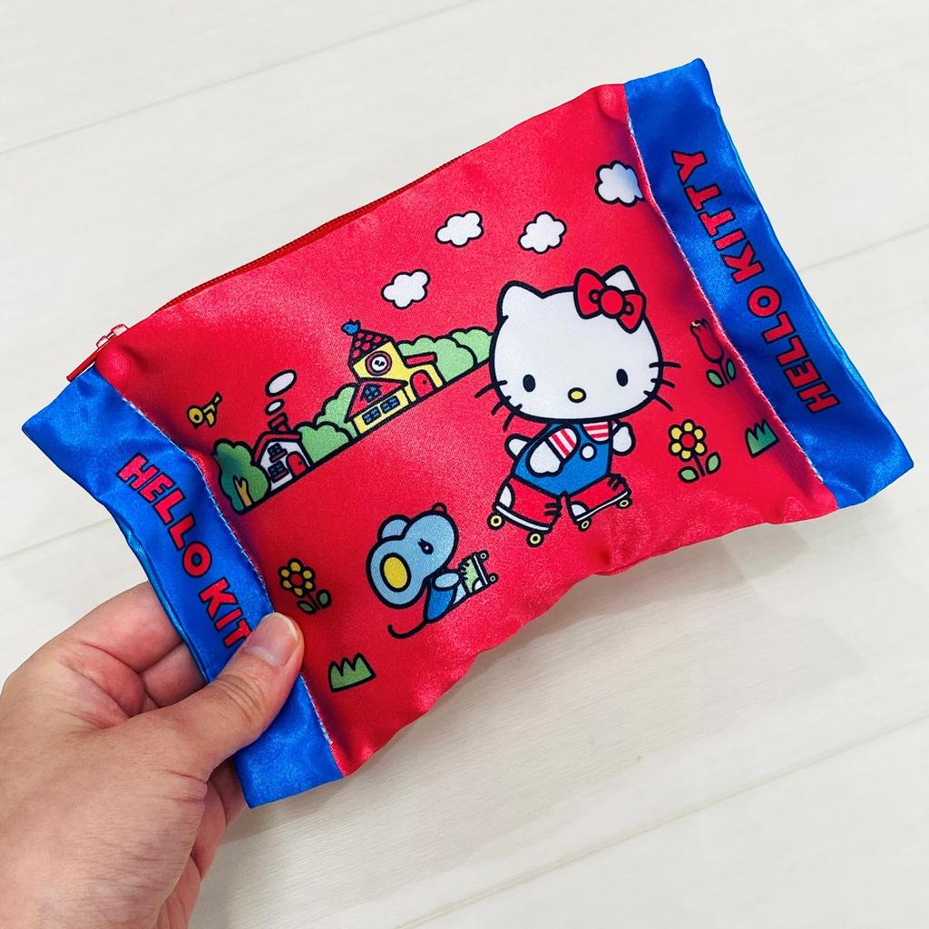 MORIPiLO Hello Kitty Taschentuch Sanrio Kleines Stofftier 20x14cm von Morishita Kissenbezug, Charaktere, Etui, Beutel, Niedlich, (Kissenhülle, Weiß)