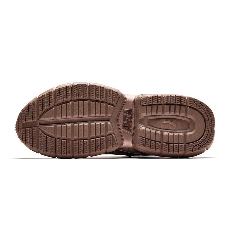 Anta Dawn Retro Trendy Breathable Durable Low-Top Casual Shoes Women Sneaker Eagle-Back-Brown Rose-Gold 122548801-11