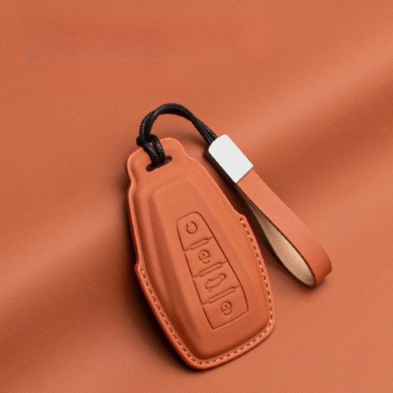 For Geely GL Emgrand GS Vision S1 X3 X6 Boyue Jin Gang X1 Borui Nappa Leather Car Key Cover Case Car Key Shell Clip Accessories