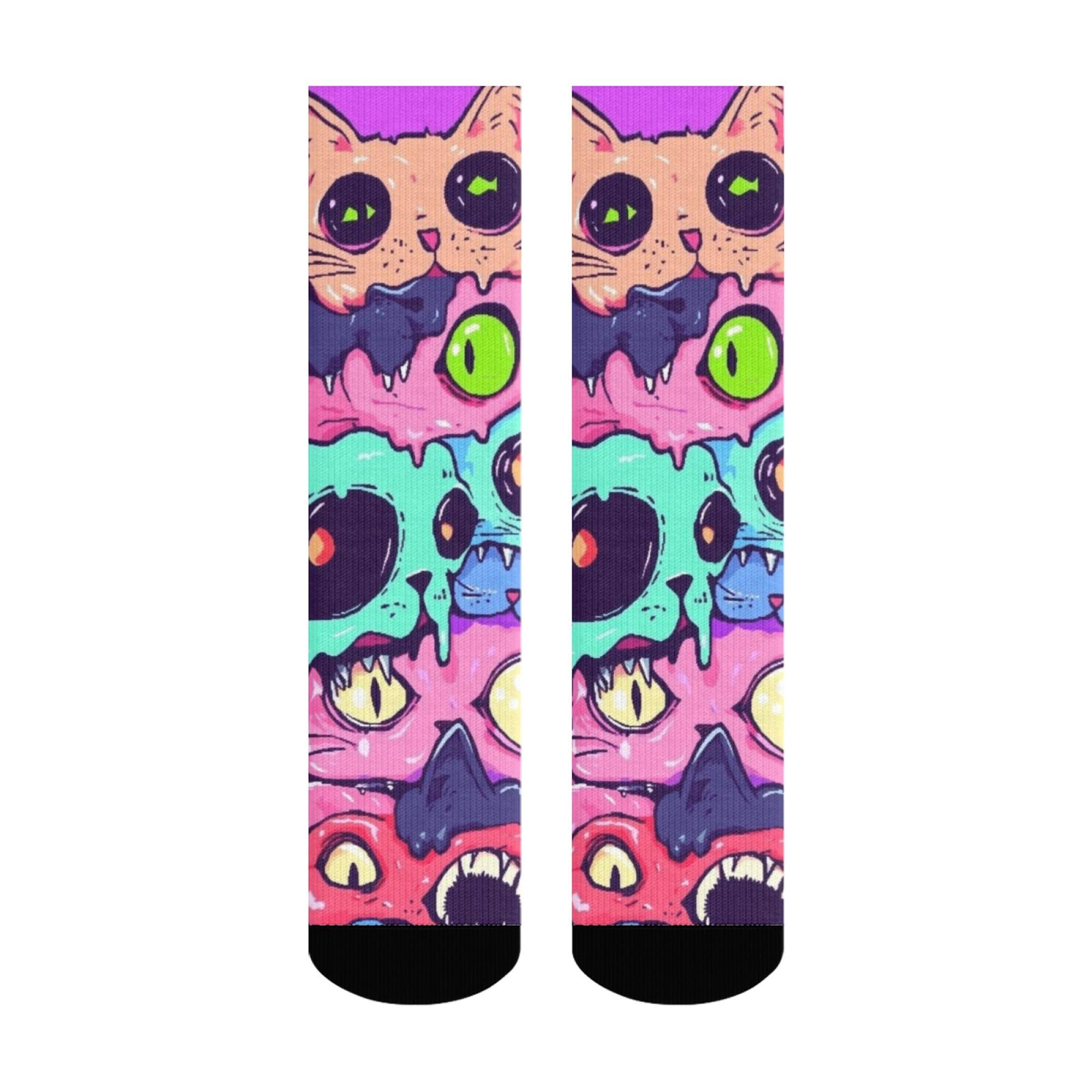 

Причудливые мультяшные носки-следки Игривая новинка для взрослых Смелые дизайны Комфорт на весь день