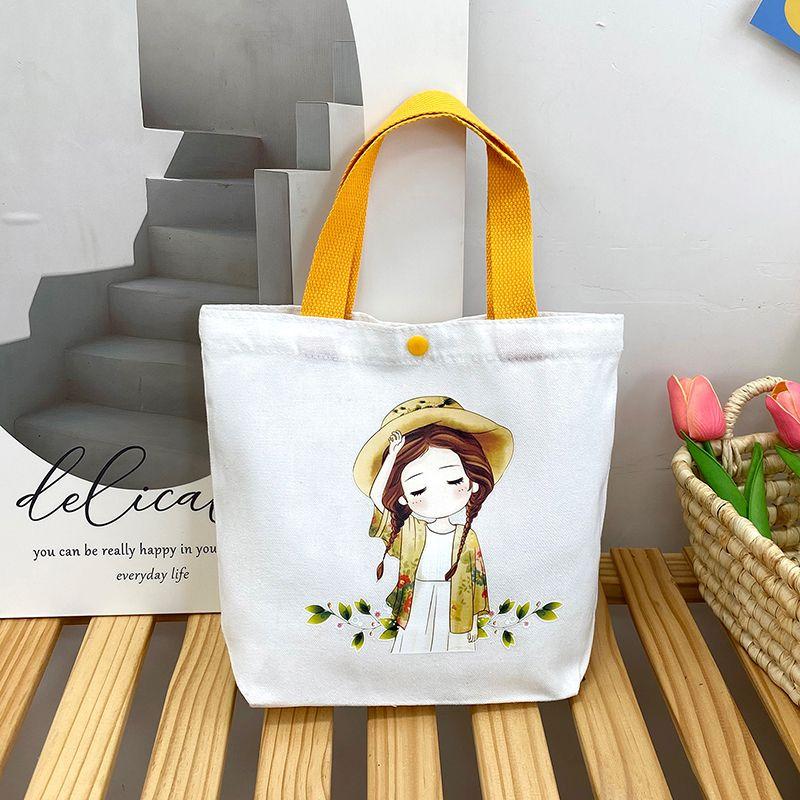 

Fashion College Student Lunch Box Japanese Canvas Bag Summer style Plus